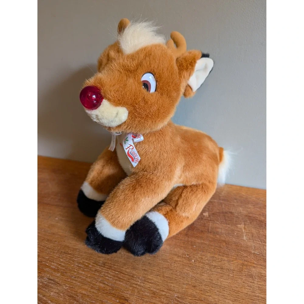 Vintage 1999 Rudolph The Red-Nosed Reindeer Plush Prestige Toy Corp 12